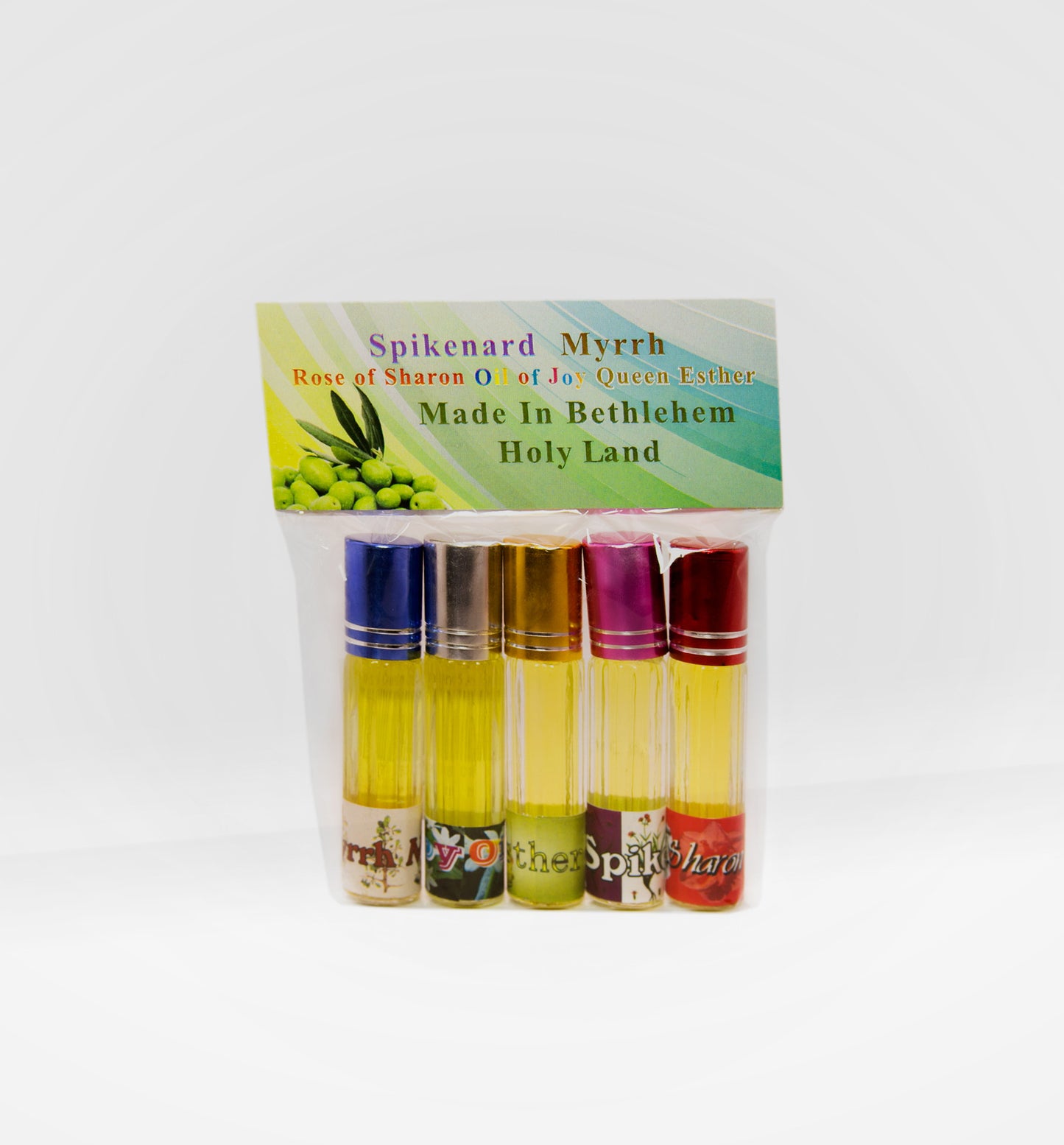 ACEITES DE UNCIÓN – SET DE 5 AROMAS  - Spanish souvenirs