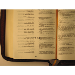 Leather Bible with zipper