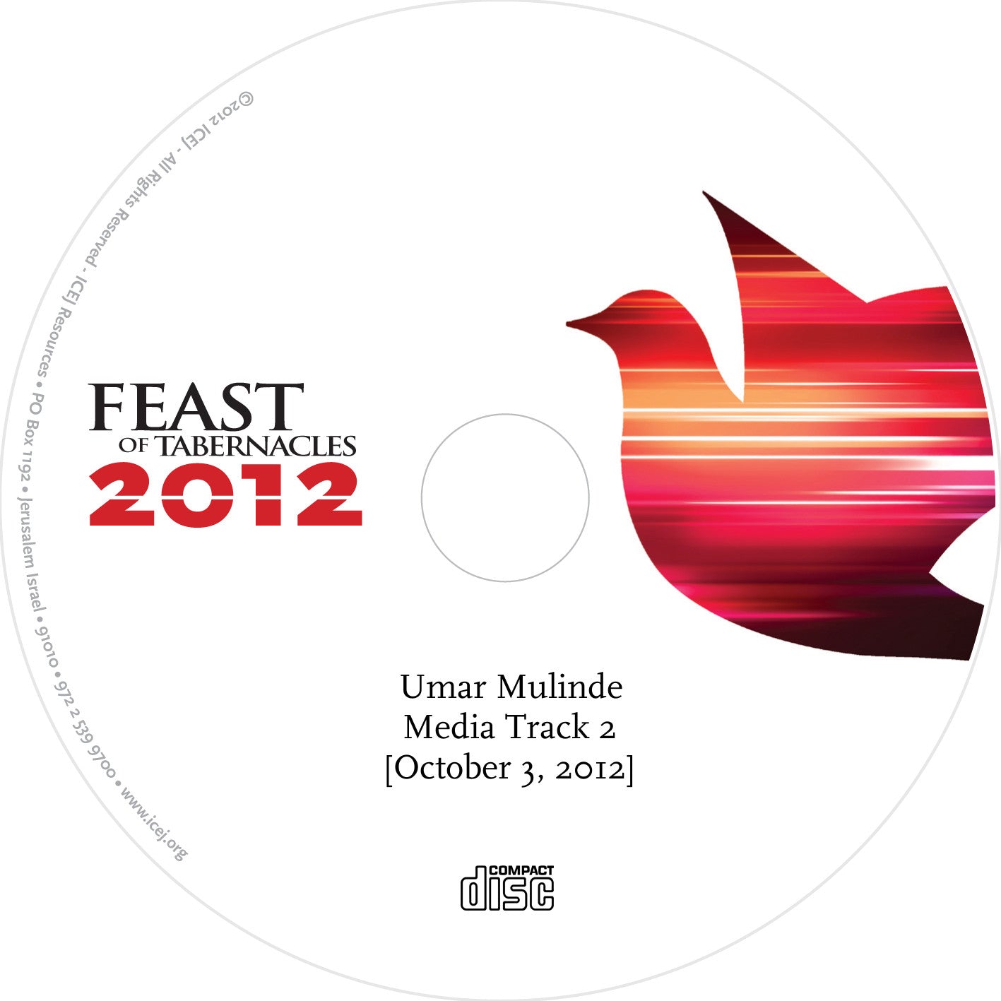 Discounted Umar Mulinde 2012 The Spirit of Grace and Supplication - Media Track 2 - Audio CD