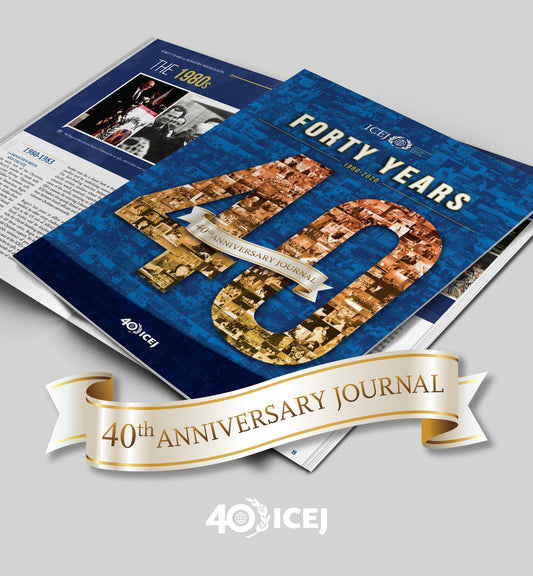 40th ICEJ Anniversary Journal             - Book