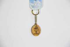 Olive wood key chain  - souvenirs