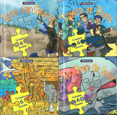 Bible stories, children book contains  6 puzzles - Book