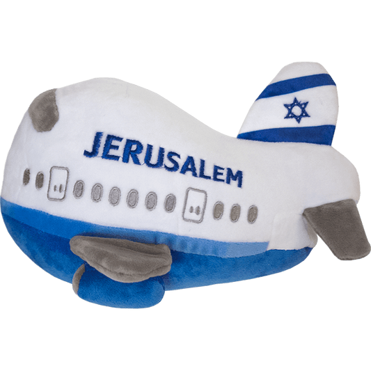 Plush Airplane with Israel Flag - souvenirs